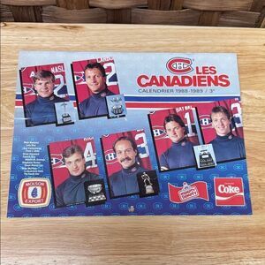 Montreal Canadiens 1988-1989 Calendar